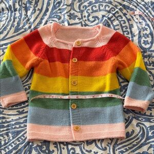 Amazon Kids Rainbow Striped Sweater